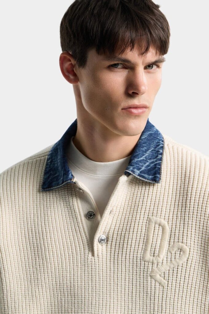 Denim Mix D2 Knit Pullover