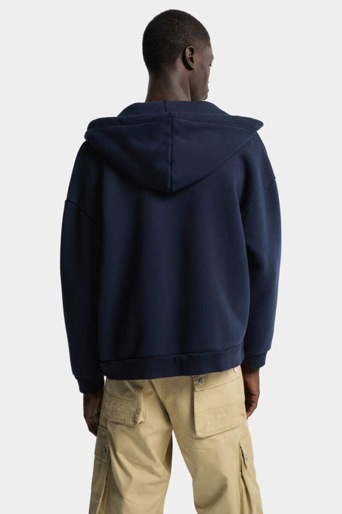 Dsquared2 Logo Boyfriend Fit Zipped Hoodie