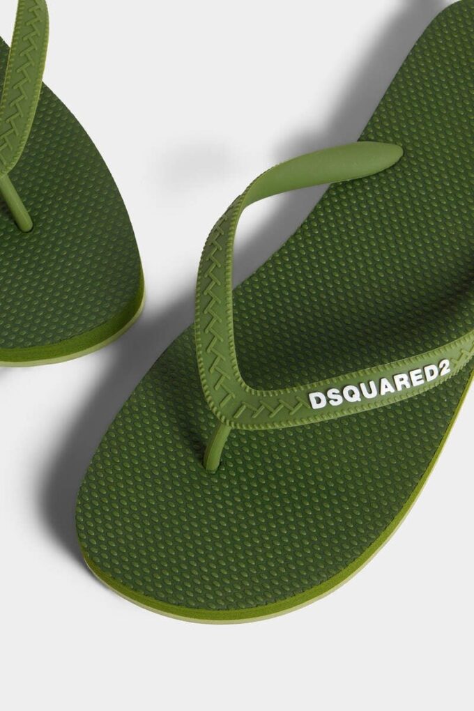 Dsquared2 Logo Flip Flops