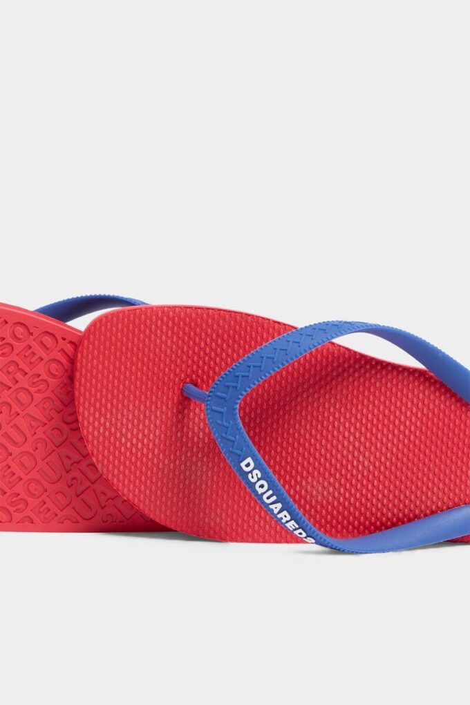 Dsquared2 Logo Flip Flops