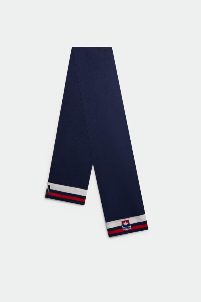 Dsquared2 Maple Leaf Knitted Scarf