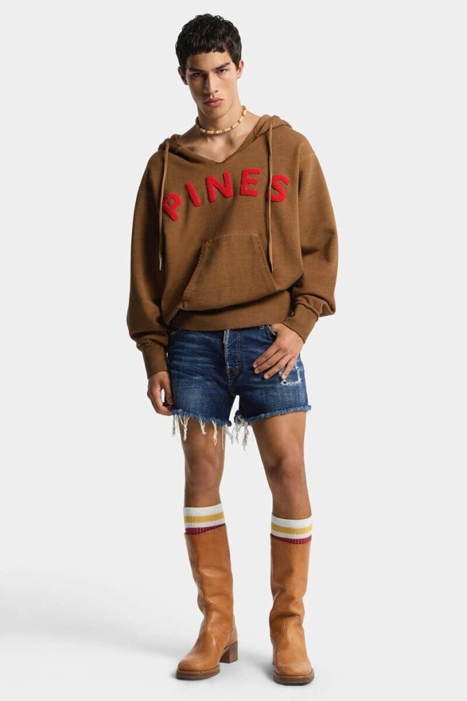 Dsquared2 Rebels Dark Wash Shorts Cut Off