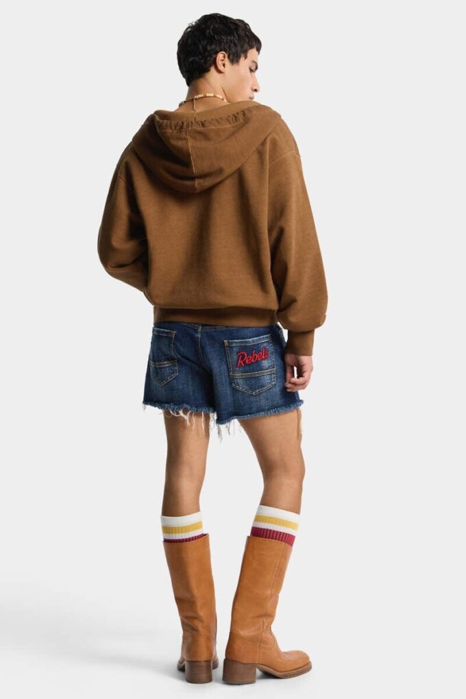Dsquared2 Rebels Dark Wash Shorts Cut Off
