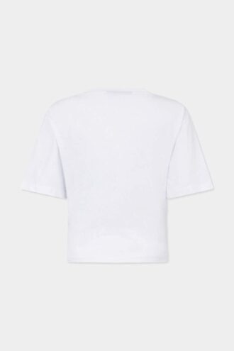 Dsquared2 Tape Cropped Breezy Fit T-Shirt