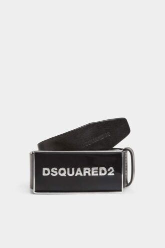 Dsquared2 Tonal Logo Plaque Belt