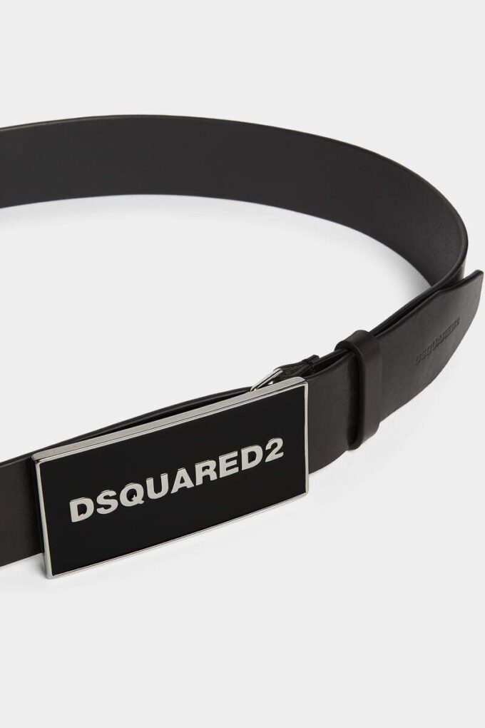 Dsquared2 Tonal Logo Plaque Belt