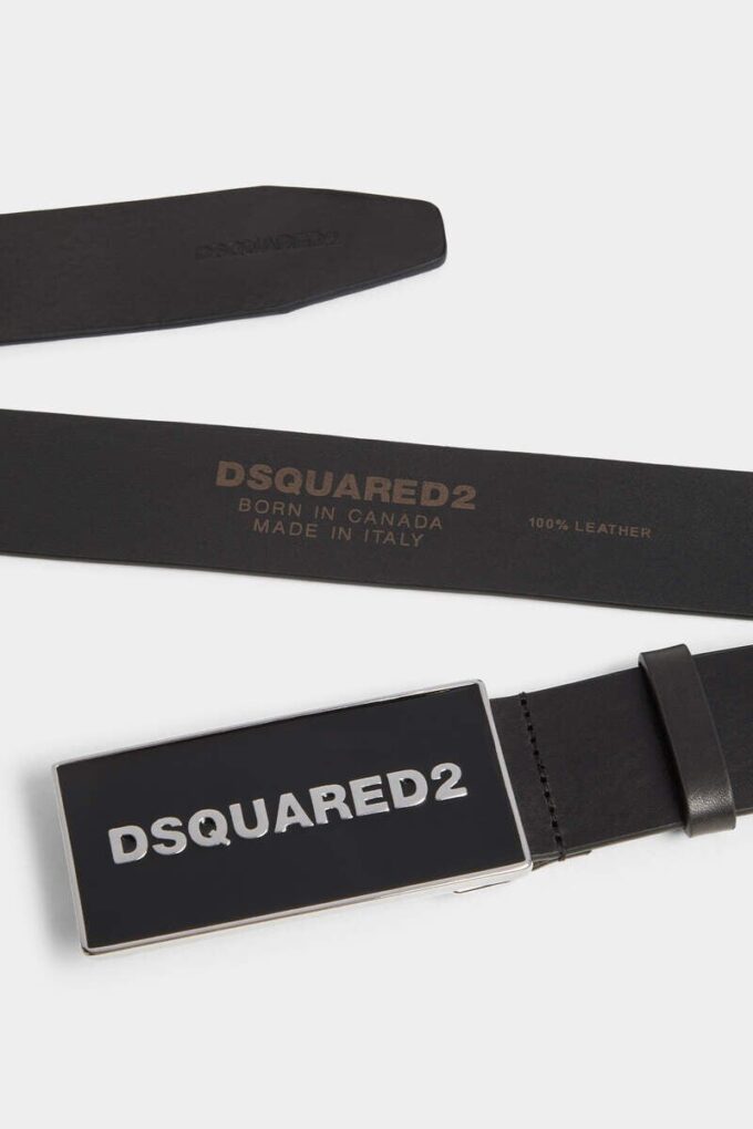 Dsquared2 Tonal Logo Plaque Belt