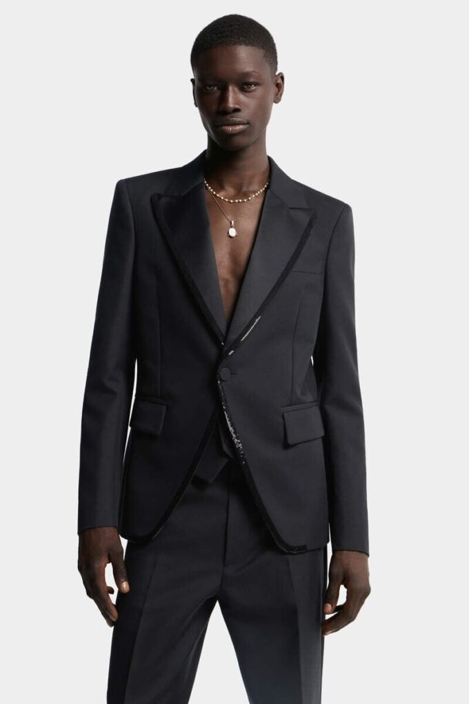 Embroidered Collar 70’S Blazer