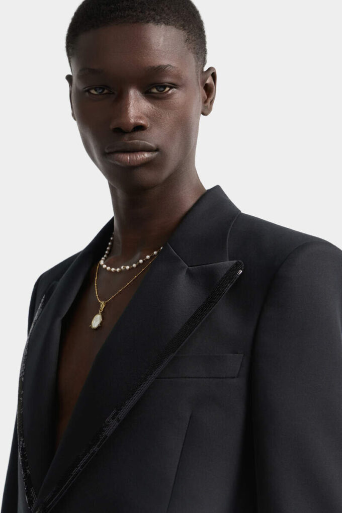 Embroidered Collar 70’S Blazer