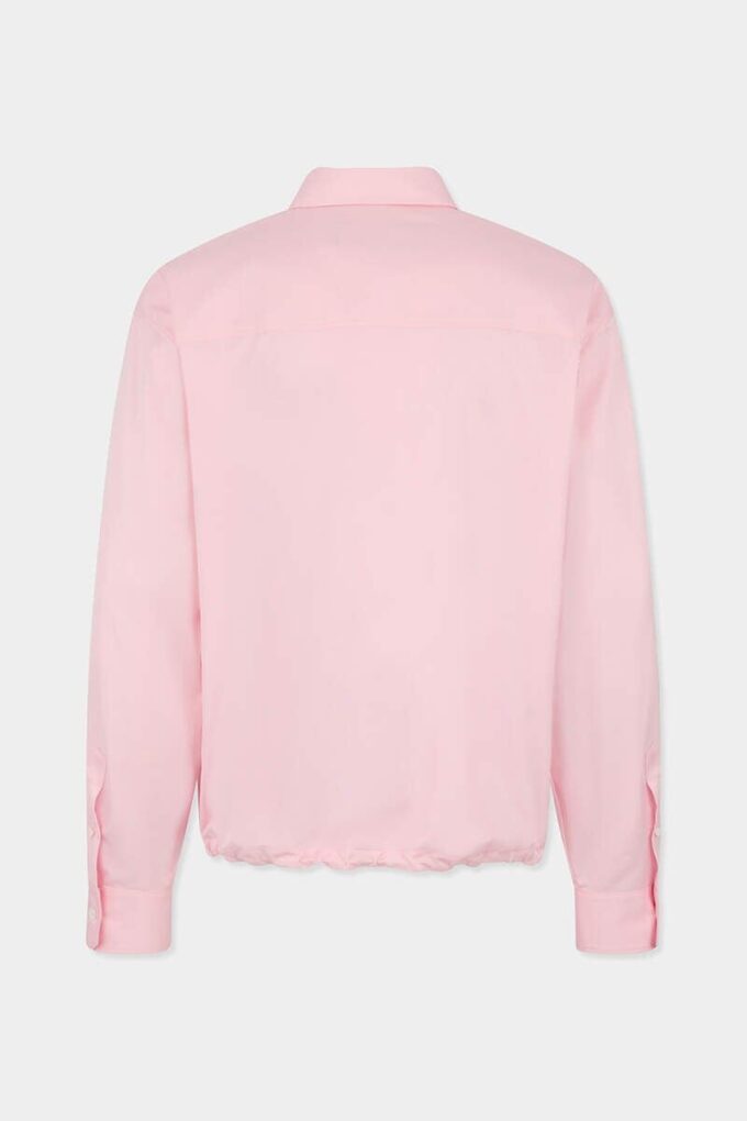 Embroidered Drawstring Shirt