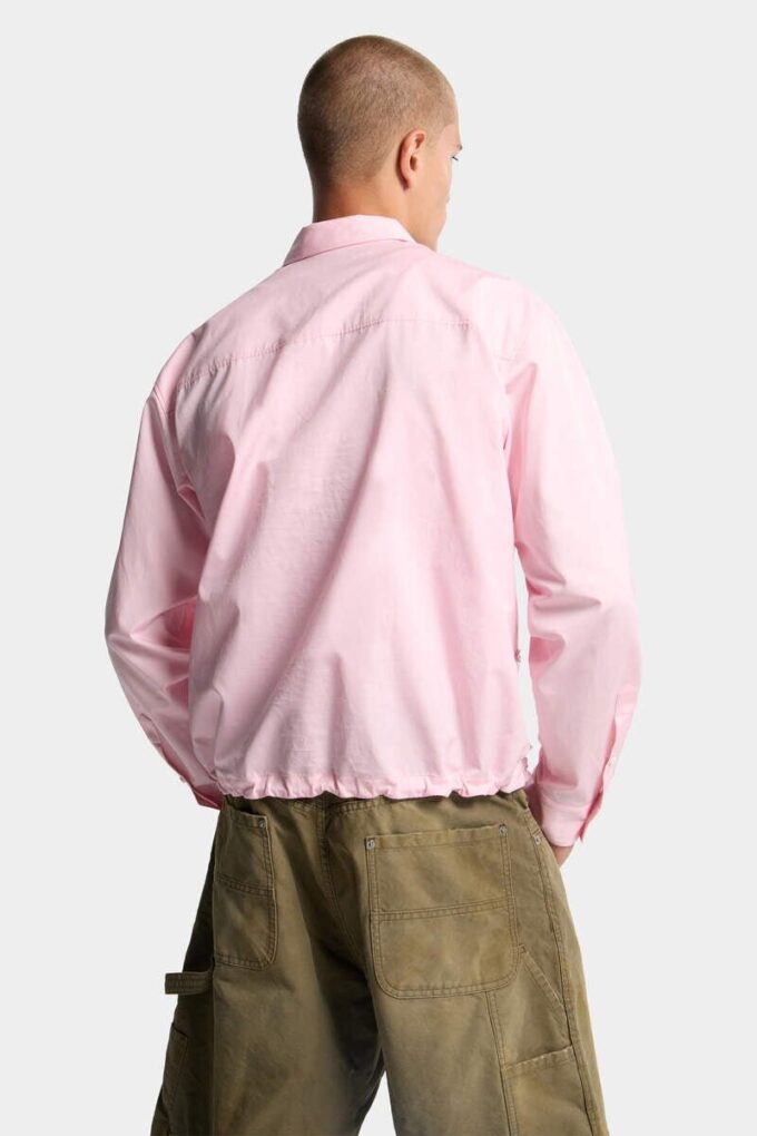 Embroidered Drawstring Shirt