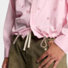 Embroidered Drawstring Shirt