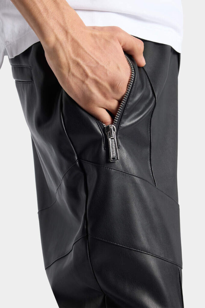 Faux Leather Jogging Pant