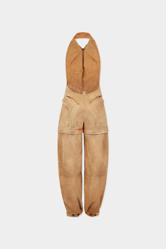 Garment Dyed Utility Distressed Jumpsuit