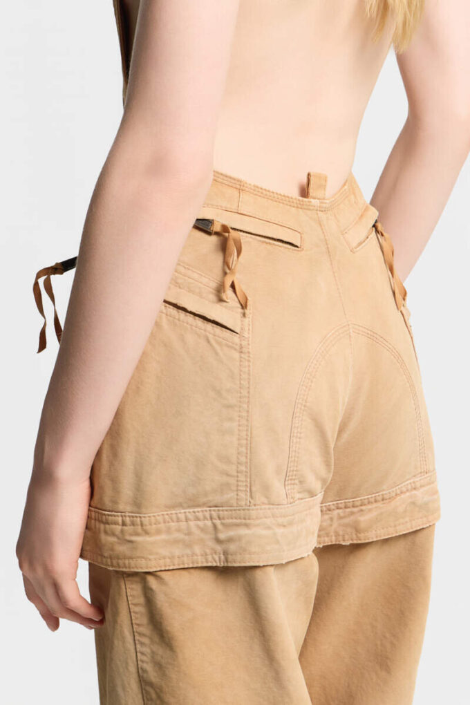 Garment Dyed Utility Distressed Jumpsuit