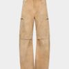 Garment Dyed Utility Distressed Pant