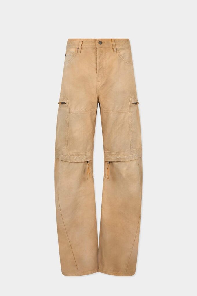 Garment Dyed Utility Distressed Pant