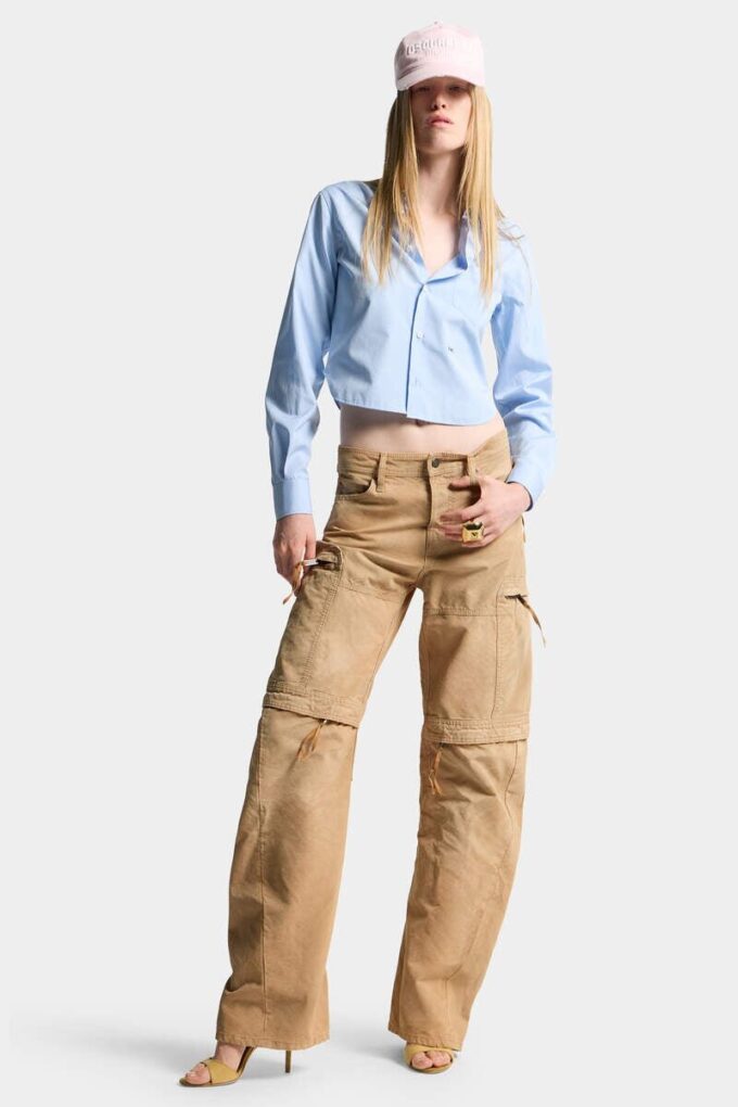 Garment Dyed Utility Distressed Pant