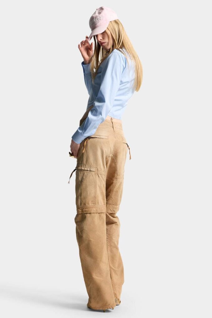 Garment Dyed Utility Distressed Pant