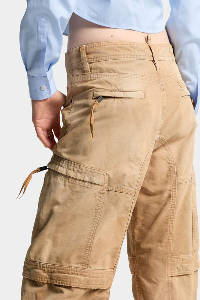 Garment Dyed Utility Distressed Pant