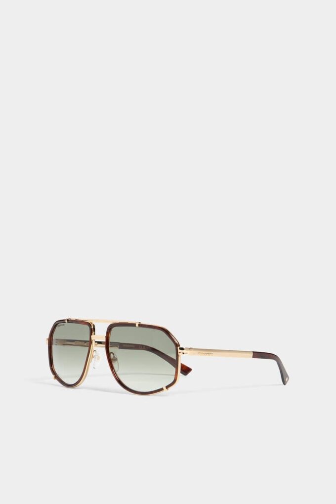 Gold Hype Green Sunglasses