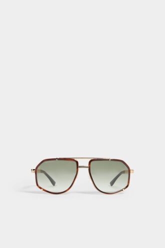 Gold Hype Green Sunglasses