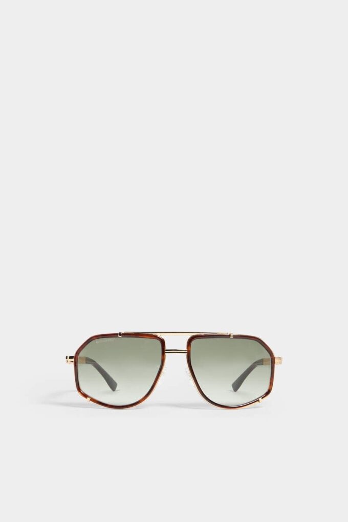 Gold Hype Green Sunglasses