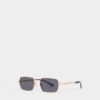 Gold Hype Grey Sunglasses