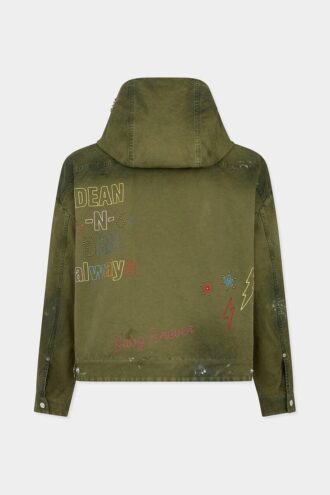 Handmade Scribbles Hooded Kaban