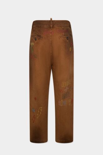 Handmade Scribbles Straight Pant