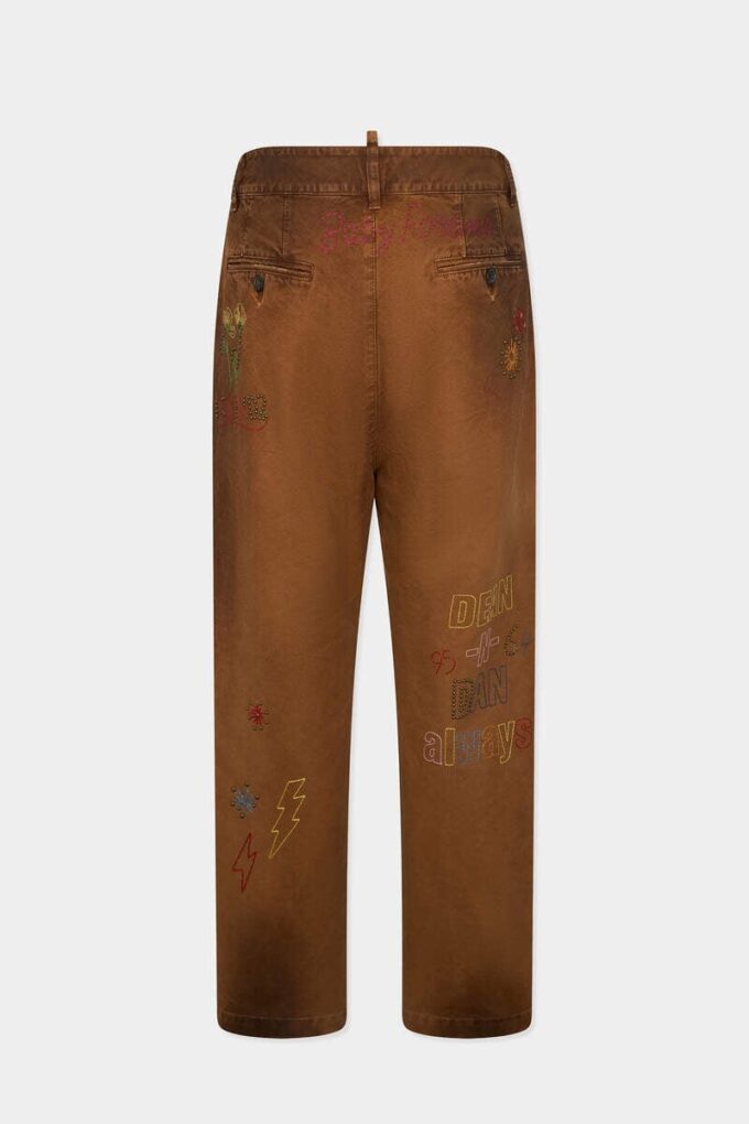 Handmade Scribbles Straight Pant