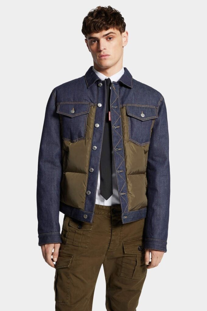 Hybrid Puffer Jean Jacket