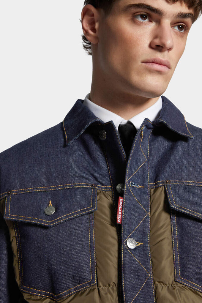 Hybrid Puffer Jean Jacket