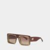 Hype Brown Green Sunglasses