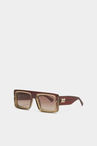 Hype Brown Green Sunglasses