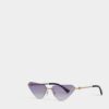 Hype Gold Violet Sunglasses