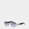 Hype Matte Gold Black Sunglasses
