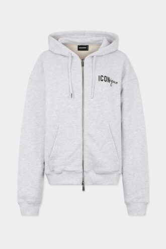Iconique Boyfriend Fit Zipped Hoodie