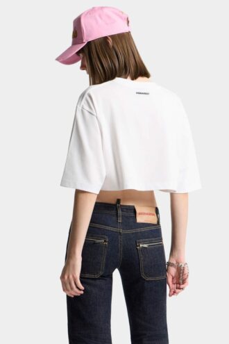 Iconique Cropped Loose Fit T-Shirt