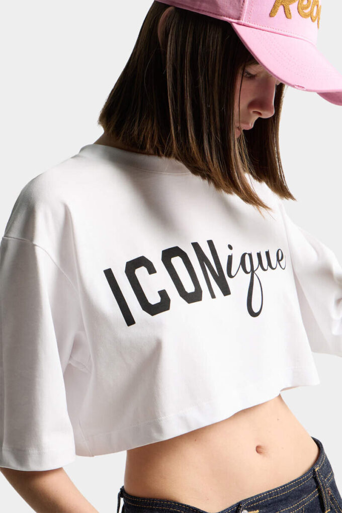 Iconique Cropped Loose Fit T-Shirt