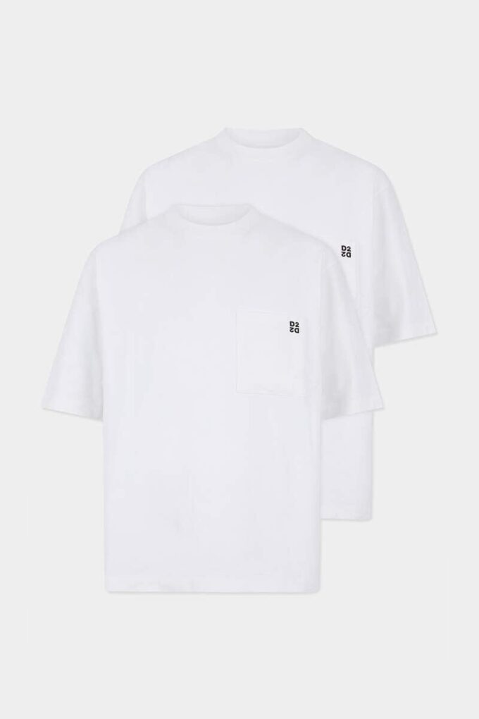 Inside out Loose Fit T-Shirt Twin Pack