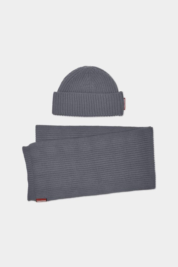 Knit Scarf Beanie Gift Box