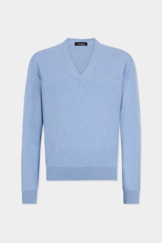 Knit V Neck Pullover