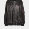 Leather Oversize Cyprus Bomber