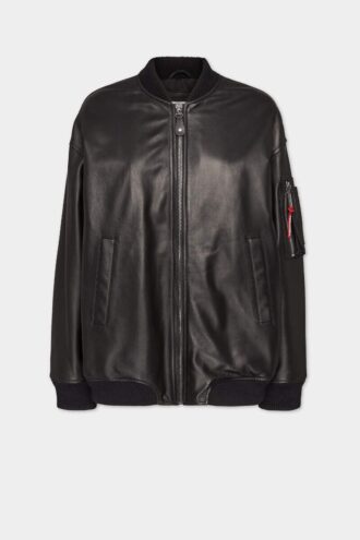 Leather Oversize Cyprus Bomber