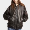 Leather Oversize Cyprus Bomber