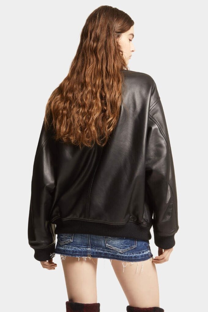 Leather Oversize Cyprus Bomber