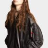Leather Oversize Cyprus Bomber