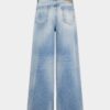 Light Diagonale Wash Baggy Jeans