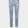 Light Diagonale Wash Skinny Jeans